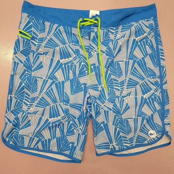 VINEYARD VINES MEN'S SWIM TRUNKS SIZE 36 DRAWSTRING 8” INSEAM Abstract‎ - Picture 1 of 7